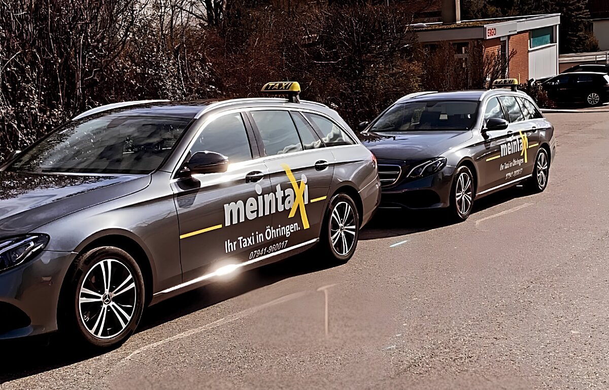 meintaxi Öhringen – gebrandete Taxi-Flotte, Mercedes E-Klasse